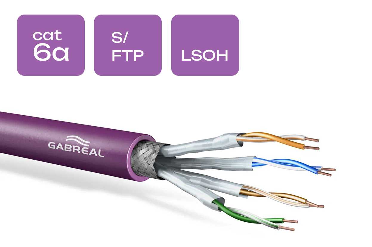 Фото GABREAL CAT6A S/FTP 625 MHZ 23 AWG LSOH