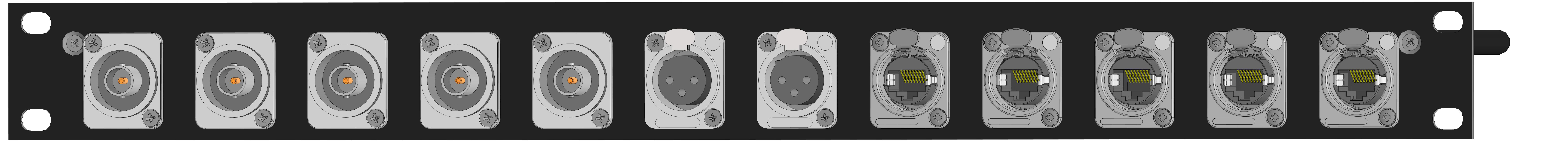 Фото MrCable TPС1U12-5BNC/2XF/5RJ45-N