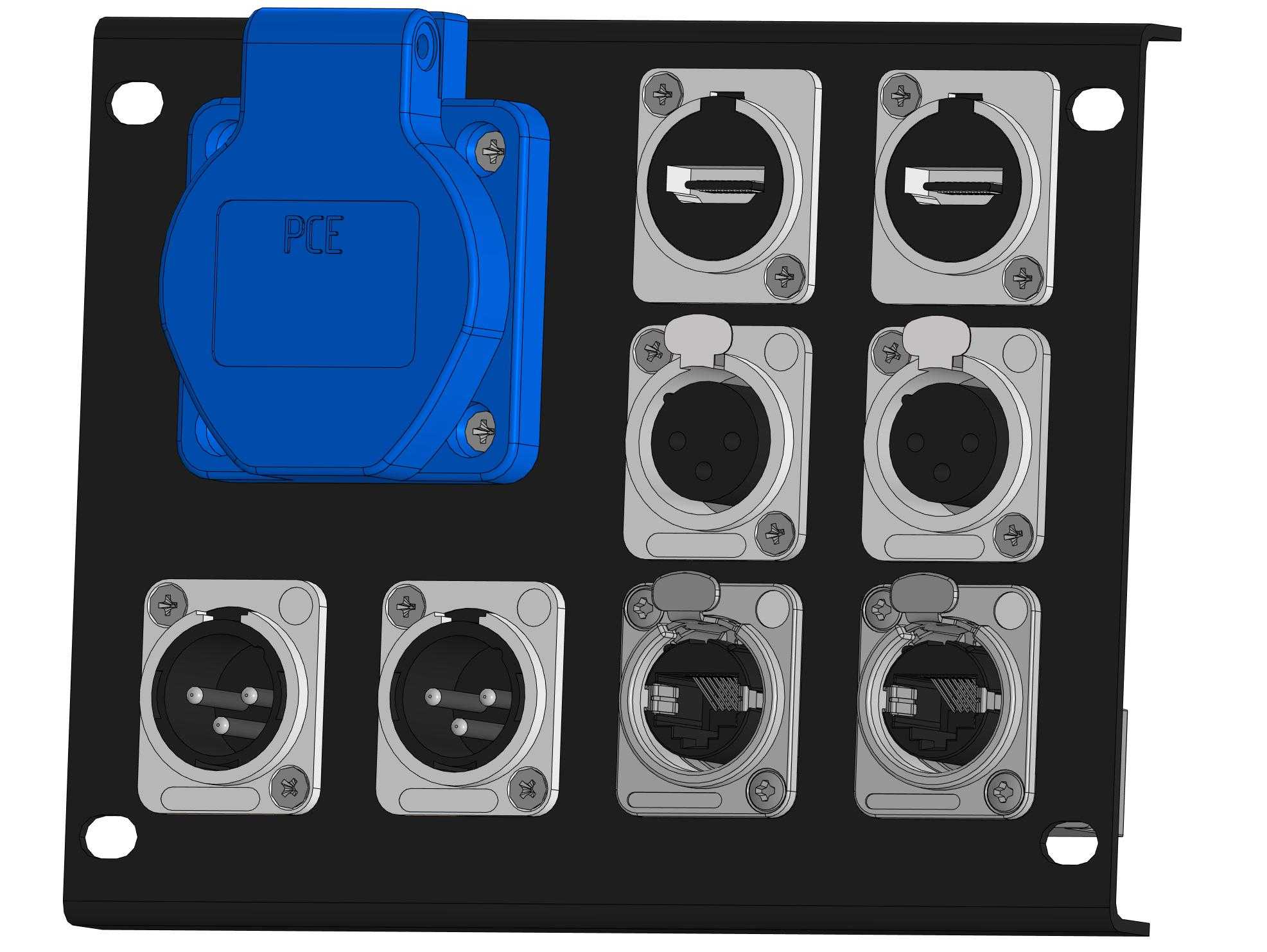 Фото MRC MPF1-1S/2HDMI/2XF/2XM/2RJ45-PXN