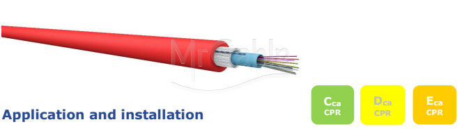 DRAKA IP MediaLine Fiber Cca CT 3kN 4 SM7B YL