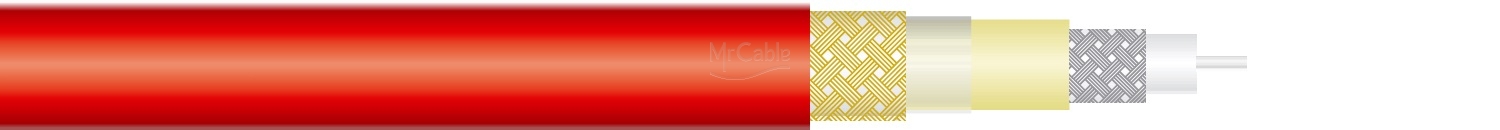MrCable BERMUDDA F08 PVC RED