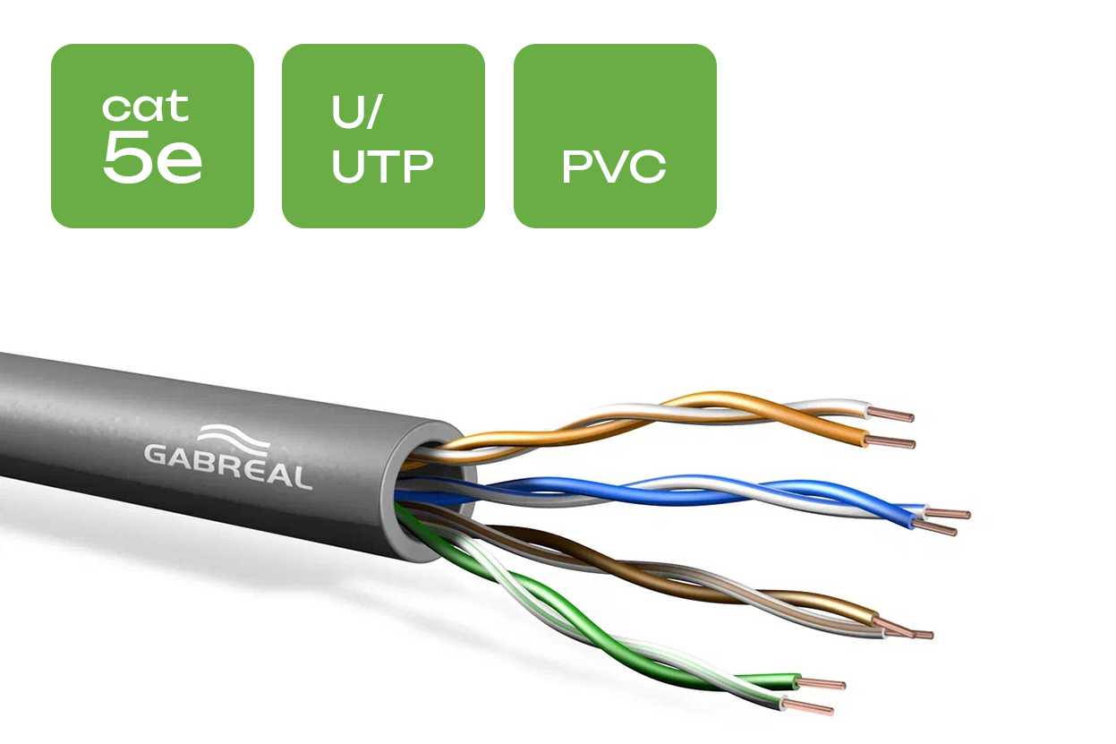 Фото GABREAL CAT5e U/UTP 24 AWG PVC