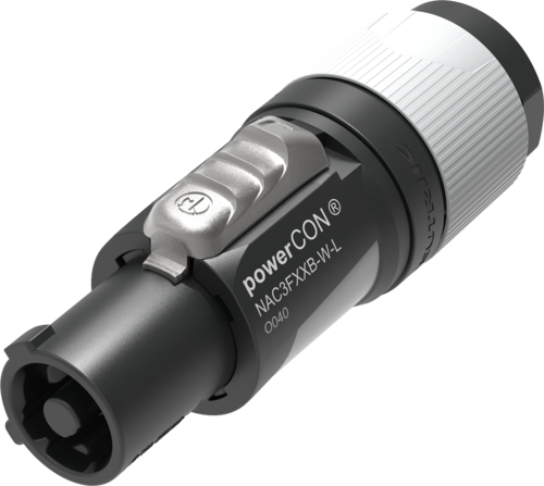 Фото Разъемы PowerCON Neutrik NAC3FXXB-W-L