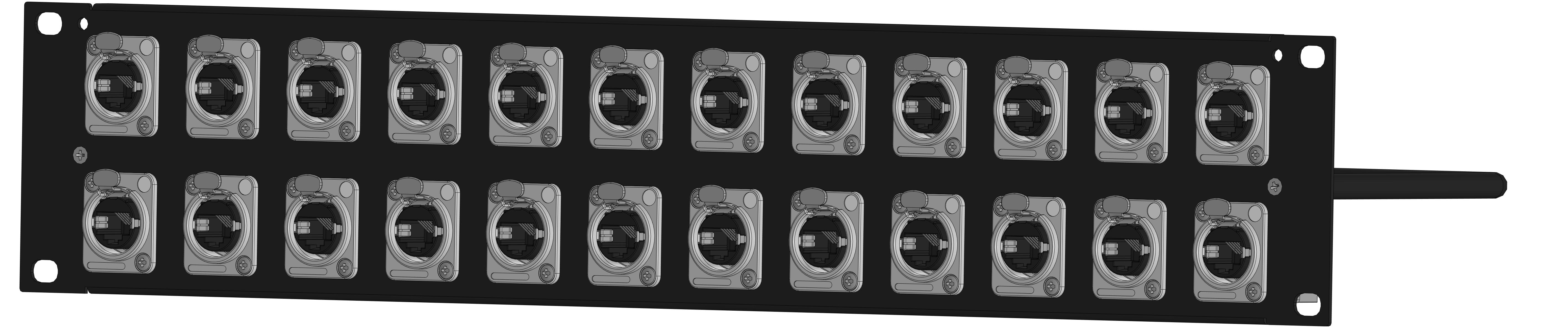 EtherCON панели MrCable TPD2U24RJ-M Фото MrCable TPD2U24RJ-M