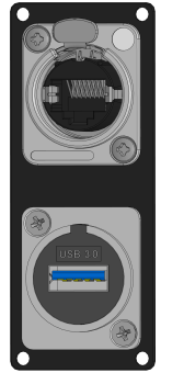 MRC MPT1-1RJ45/1USB-XN