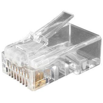 Разъём   Hyperline PLUG-8P8C-U-C6 продажа оптом со склада в Москве. Дистрибьютор Neutrik, Belden, Draka, MrCable, Rean, Canare.