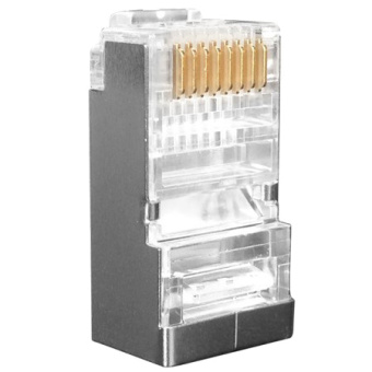 Разъём   Hyperline PLUG-8P8C-U-C6-SH продажа оптом со склада в Москве. Дистрибьютор Neutrik, Belden, Draka, MrCable, Rean, Canare.