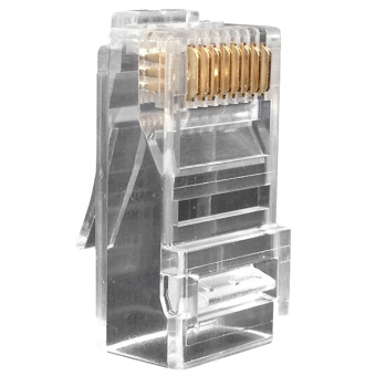 Разъём   Hyperline PLUG-8P8C-U-C6 продажа оптом со склада в Москве. Дистрибьютор Neutrik, Belden, Draka, MrCable, Rean, Canare.