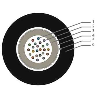 Фото OPTIVIBER FO-12M2-LT-OUT-SR-PE-BK
